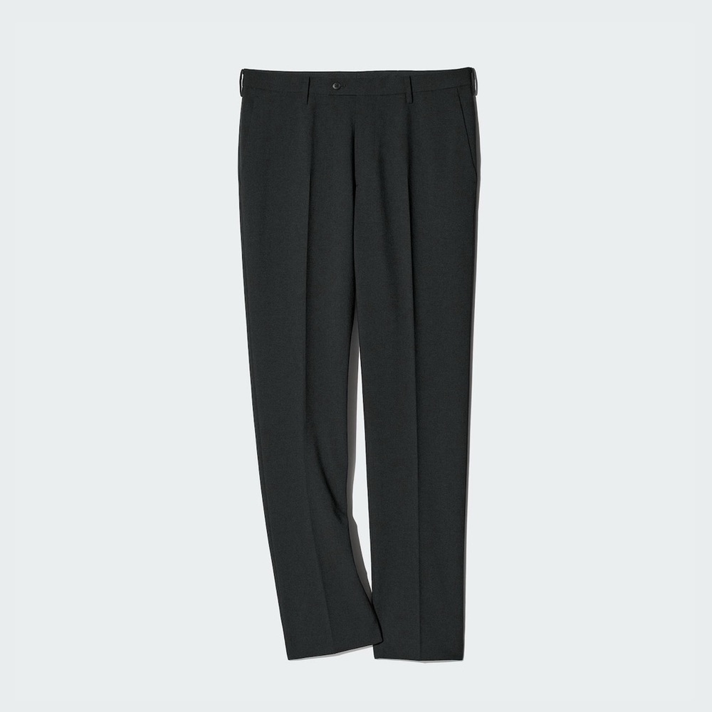 Uniqlo Airism pleated slim trousers